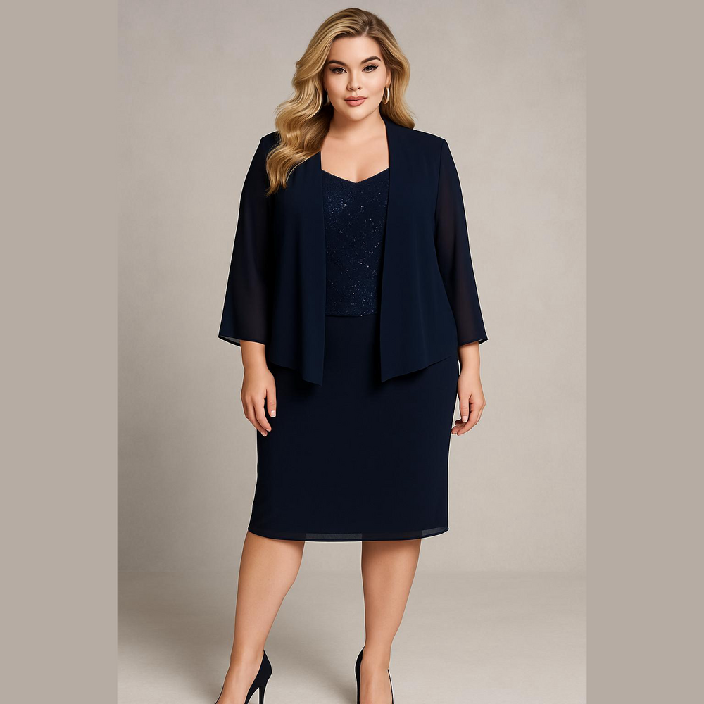 Patra navy blue dress.